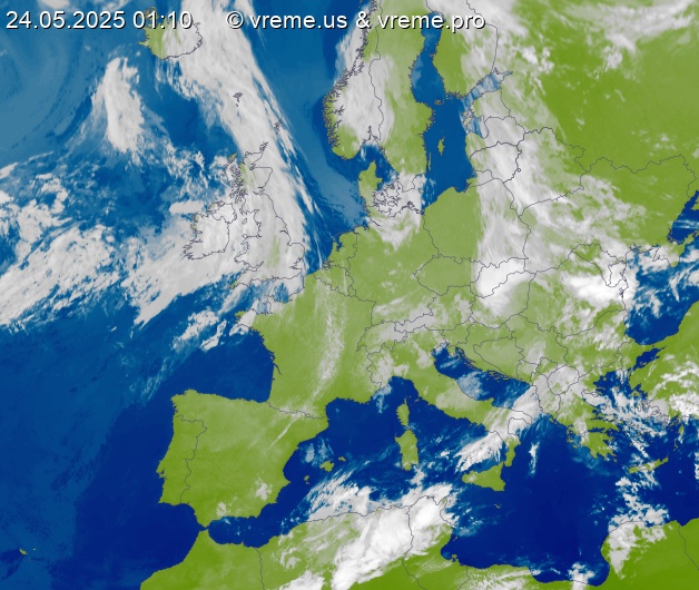 Oblačnost Evropa