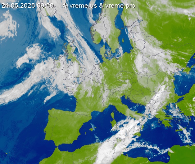 Oblačnost Evropa