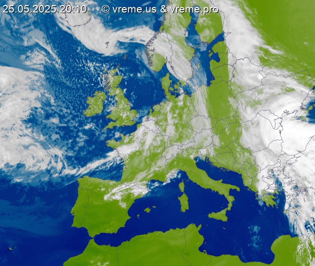 Oblačnost Evropa