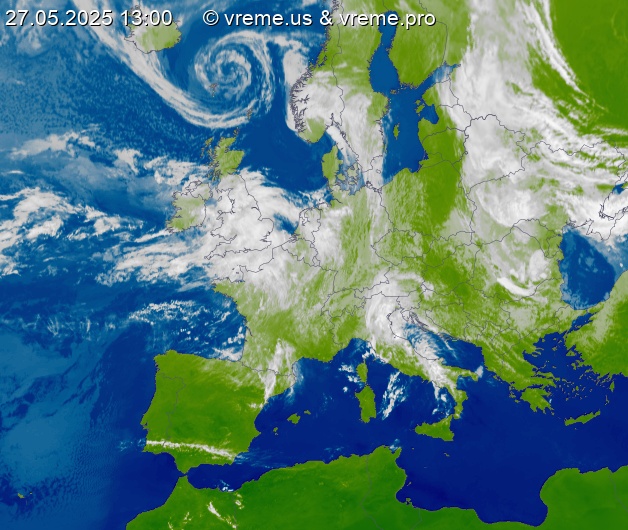 Oblačnost Evropa