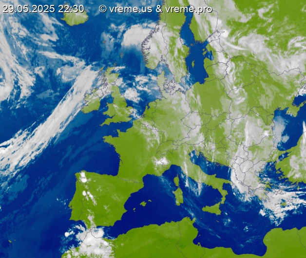 Oblačnost Evropa