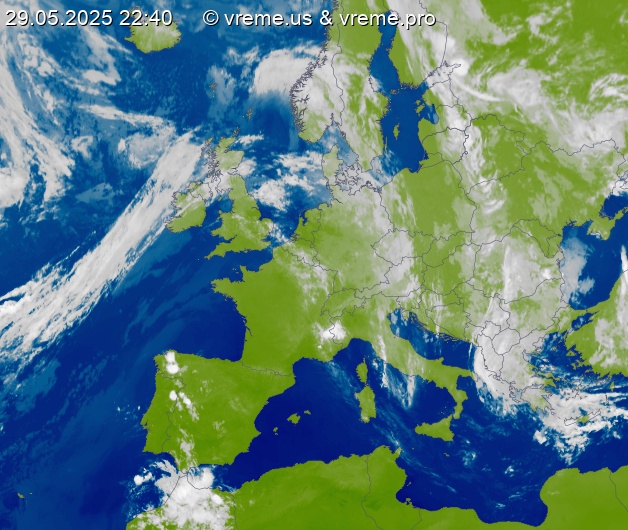 Oblačnost Evropa