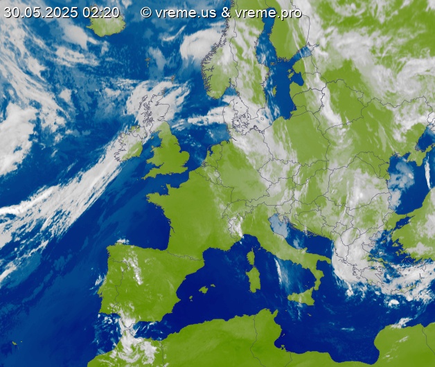 Oblačnost Evropa