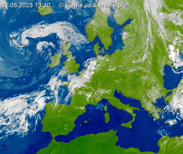 Oblačnost Evropa