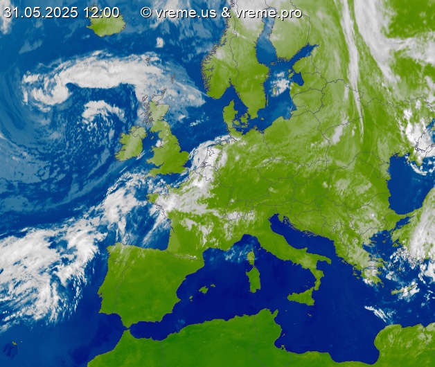 Oblačnost Evropa