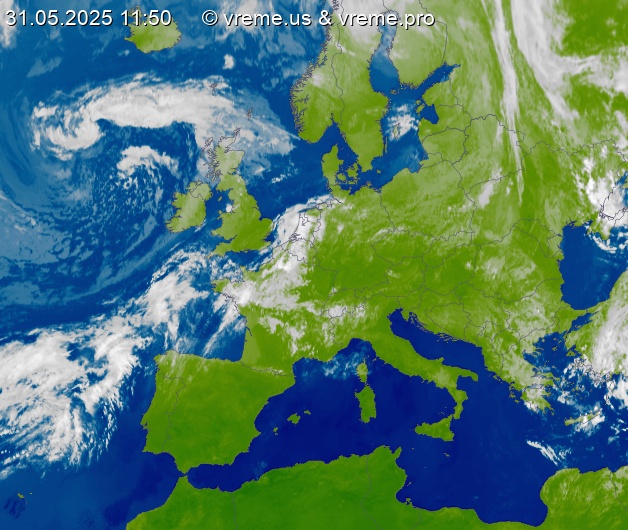 Oblačnost Evropa