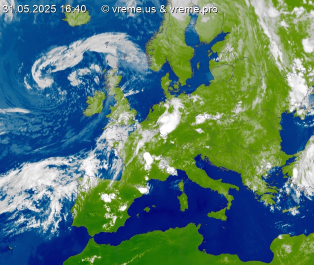 Oblačnost Evropa