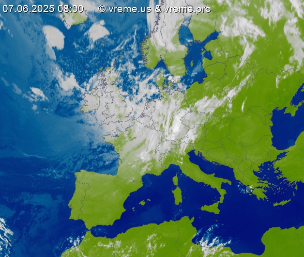 Oblačnost Evropa