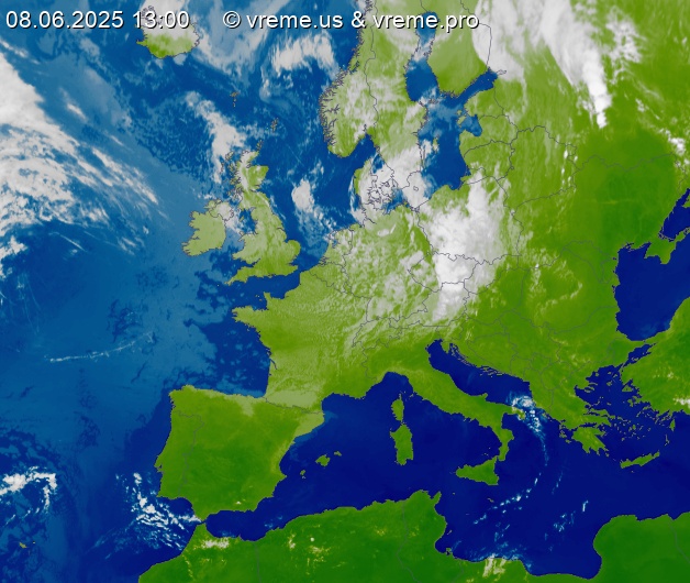 Oblačnost Evropa