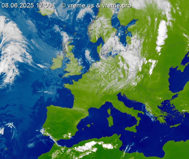 Oblačnost Evropa