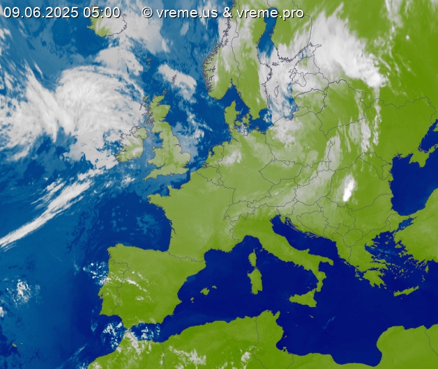 Oblačnost Evropa