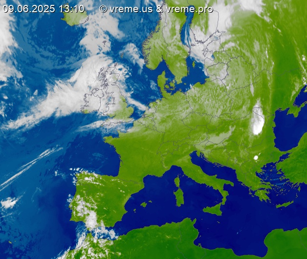 Oblačnost Evropa