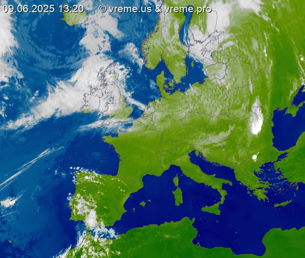 Oblačnost Evropa