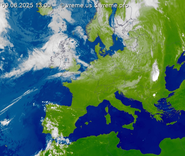 Oblačnost Evropa