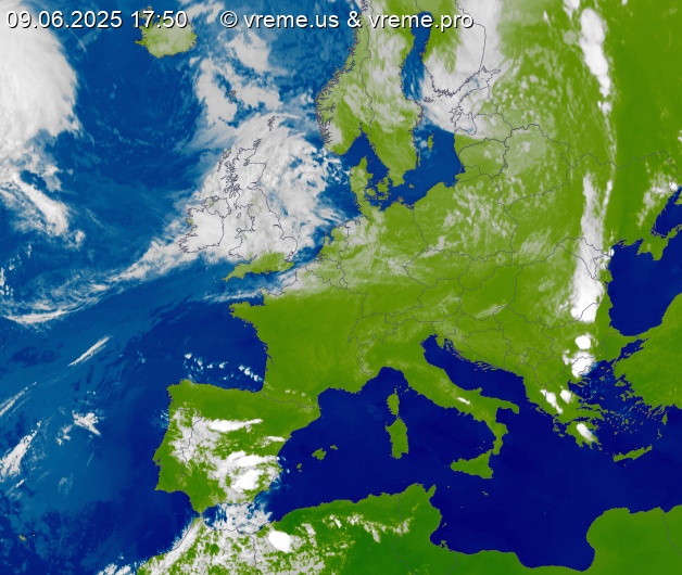 Oblačnost Evropa