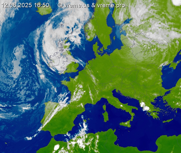 Oblačnost Evropa