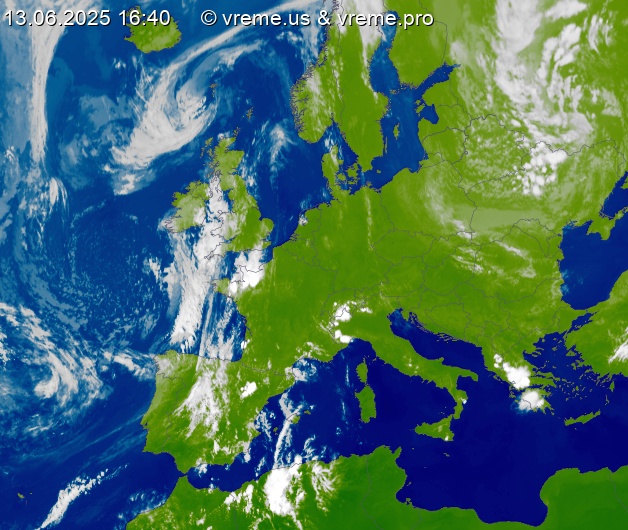 Oblačnost Evropa