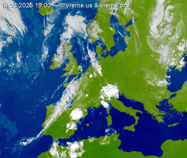 Oblačnost Evropa
