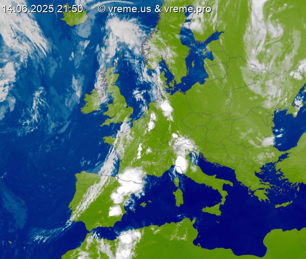 Oblačnost Evropa