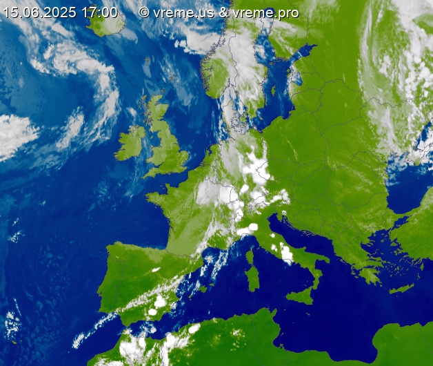 Oblačnost Evropa