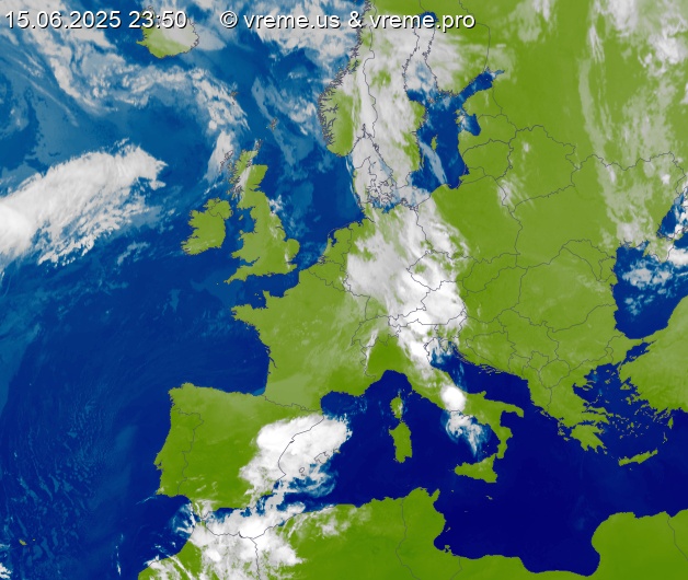 Oblačnost Evropa