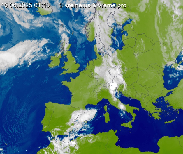 Oblačnost Evropa