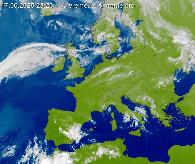 Oblačnost Evropa