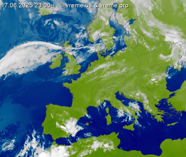 Oblačnost Evropa