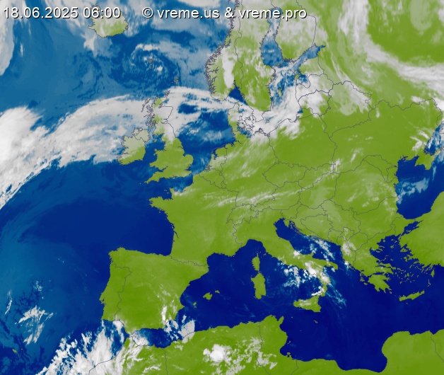 Oblačnost Evropa