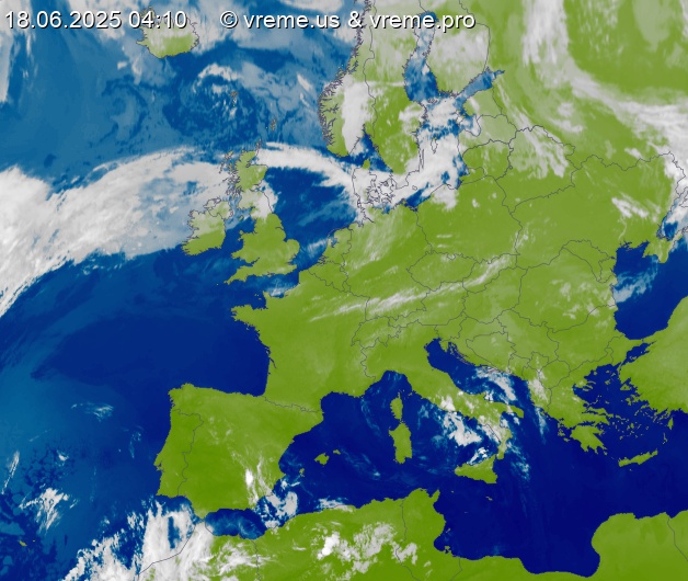 Oblačnost Evropa