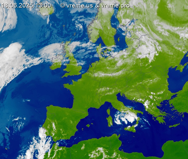 Oblačnost Evropa