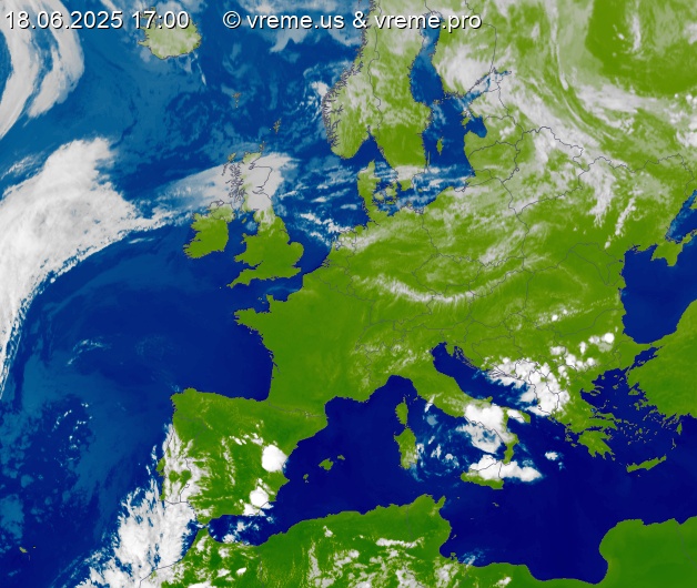 Oblačnost Evropa