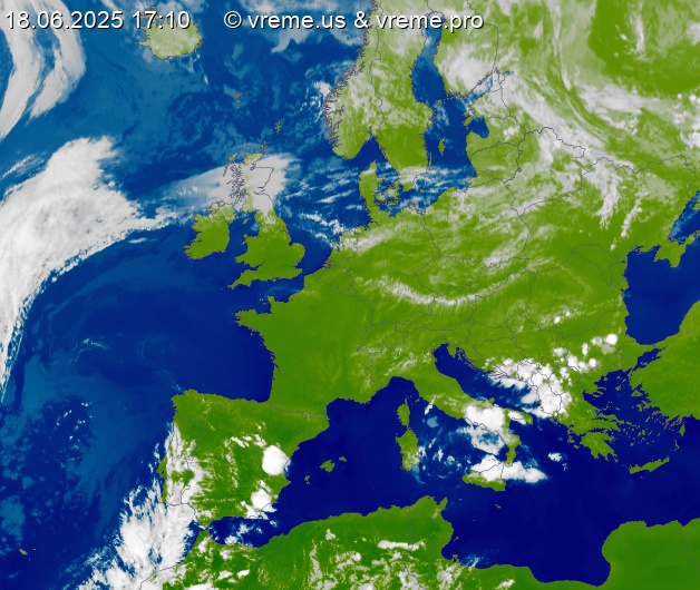 Oblačnost Evropa
