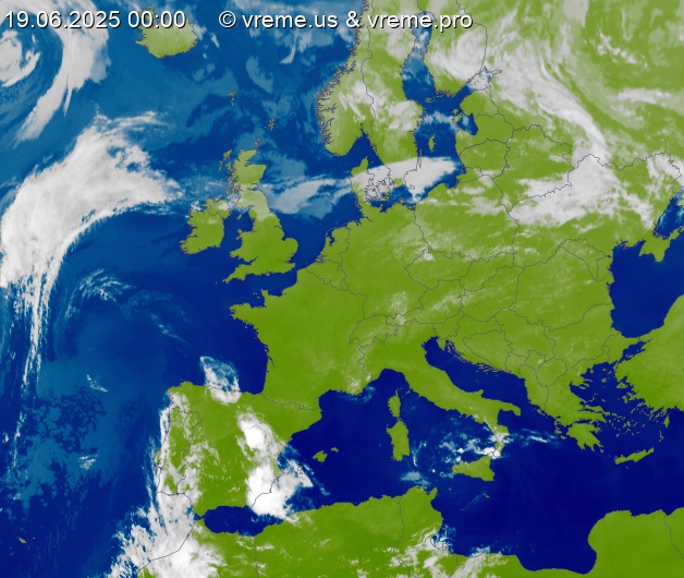 Oblačnost Evropa