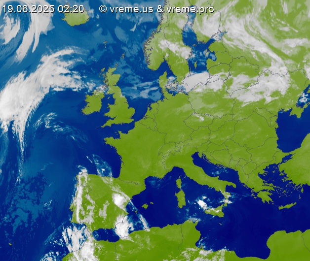 Oblačnost Evropa