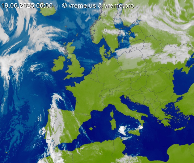 Oblačnost Evropa