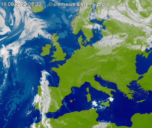 Oblačnost Evropa