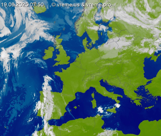 Oblačnost Evropa