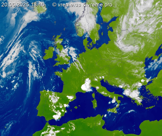 Oblačnost Evropa