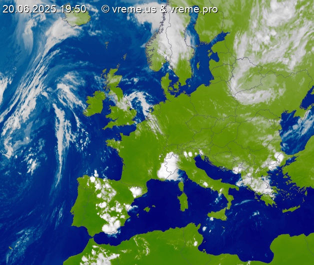 Oblačnost Evropa
