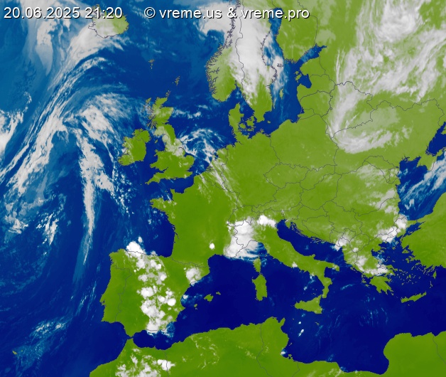 Oblačnost Evropa
