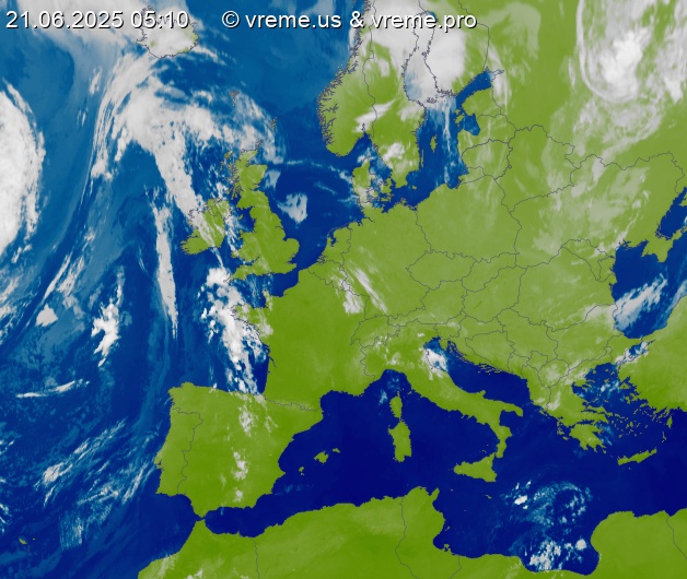 Oblačnost Evropa