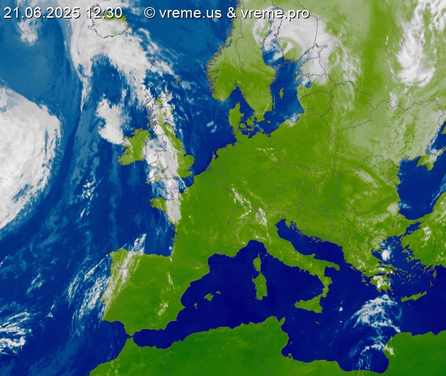 Oblačnost Evropa