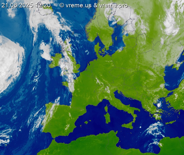 Oblačnost Evropa