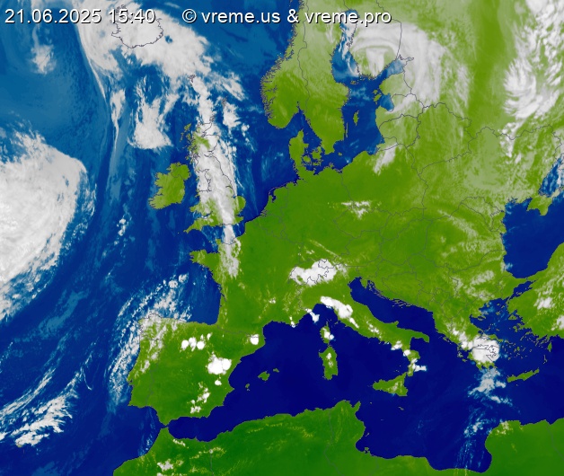 Oblačnost Evropa
