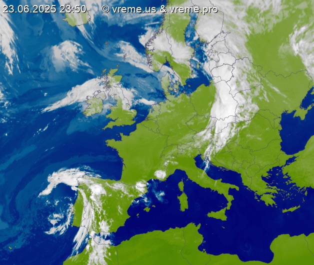 Oblačnost Evropa