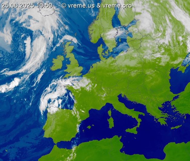 Oblačnost Evropa