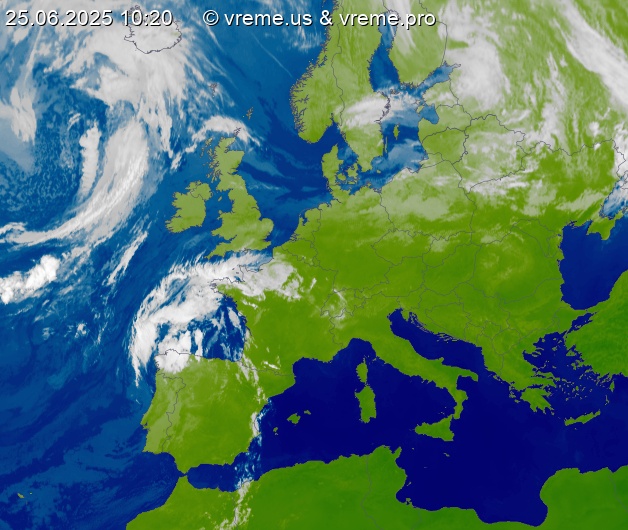 Oblačnost Evropa