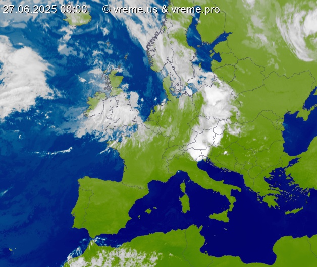 Oblačnost Evropa