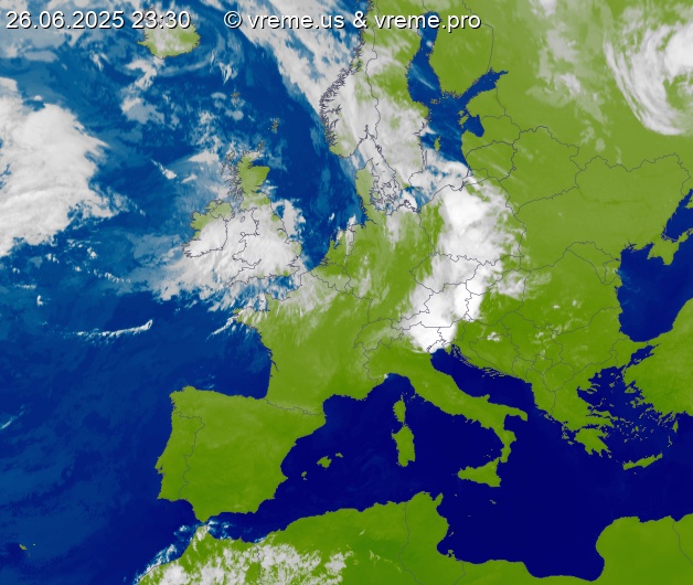 Oblačnost Evropa